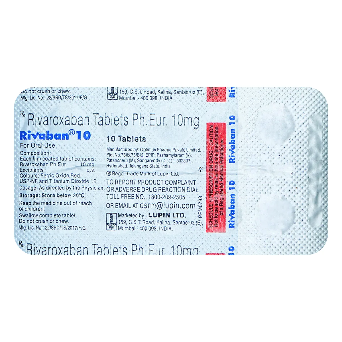 Rivaban 10 Tablet