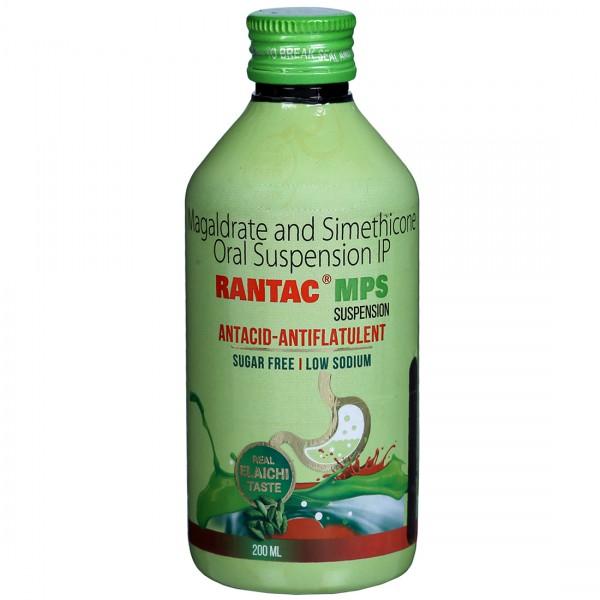 Rantac Mps Oral Suspension Elaichi Sugar Free