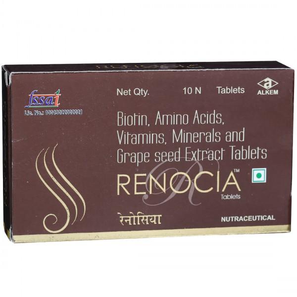 Renocia Tablet with Biotin, Amino Acids, Vitamins, Minerals & Grape Seed Extract