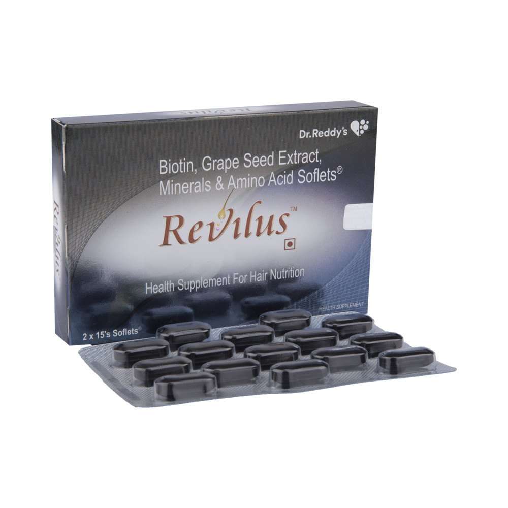 Revilus Soflets with Multivitamins, Micronutrients & Minerals | For Healthy Hair Growth