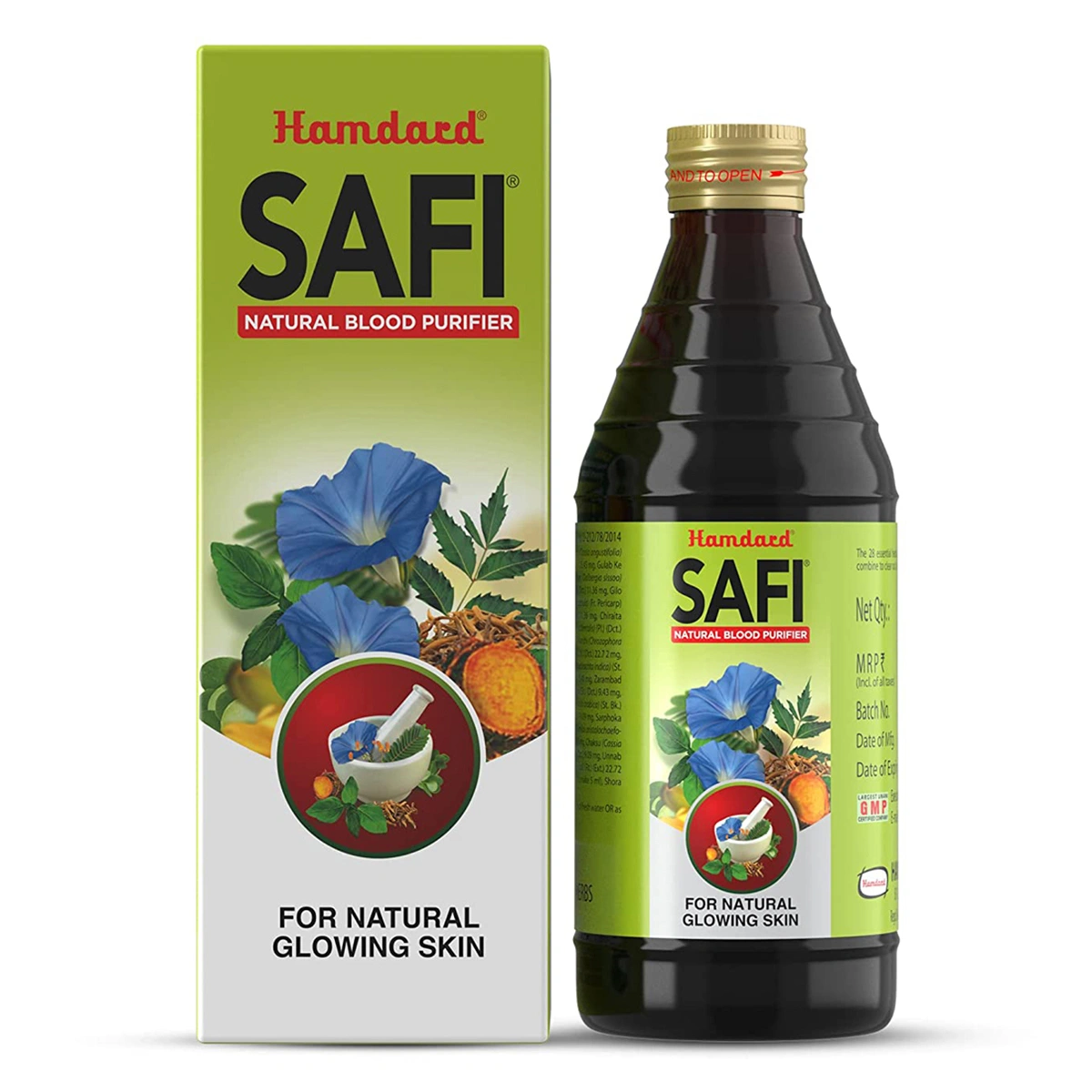 Hamdard Safi Natural Blood Purifier Syrup | For Natural Glowing Skin & Stomach Care 100ml