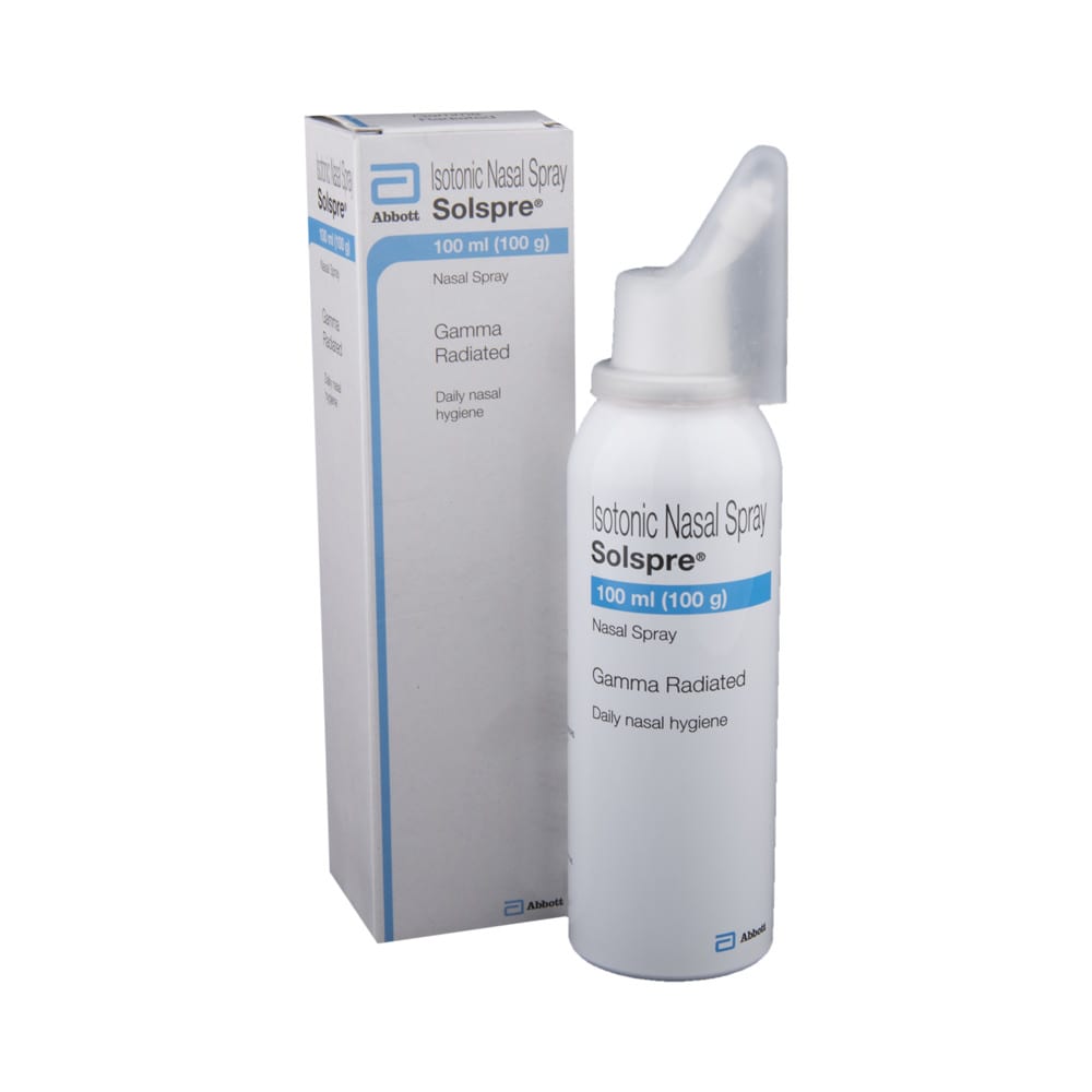 Solspre Isotonic Nasal Spray with Sodium Chloride | For Daily Nasal Hygiene