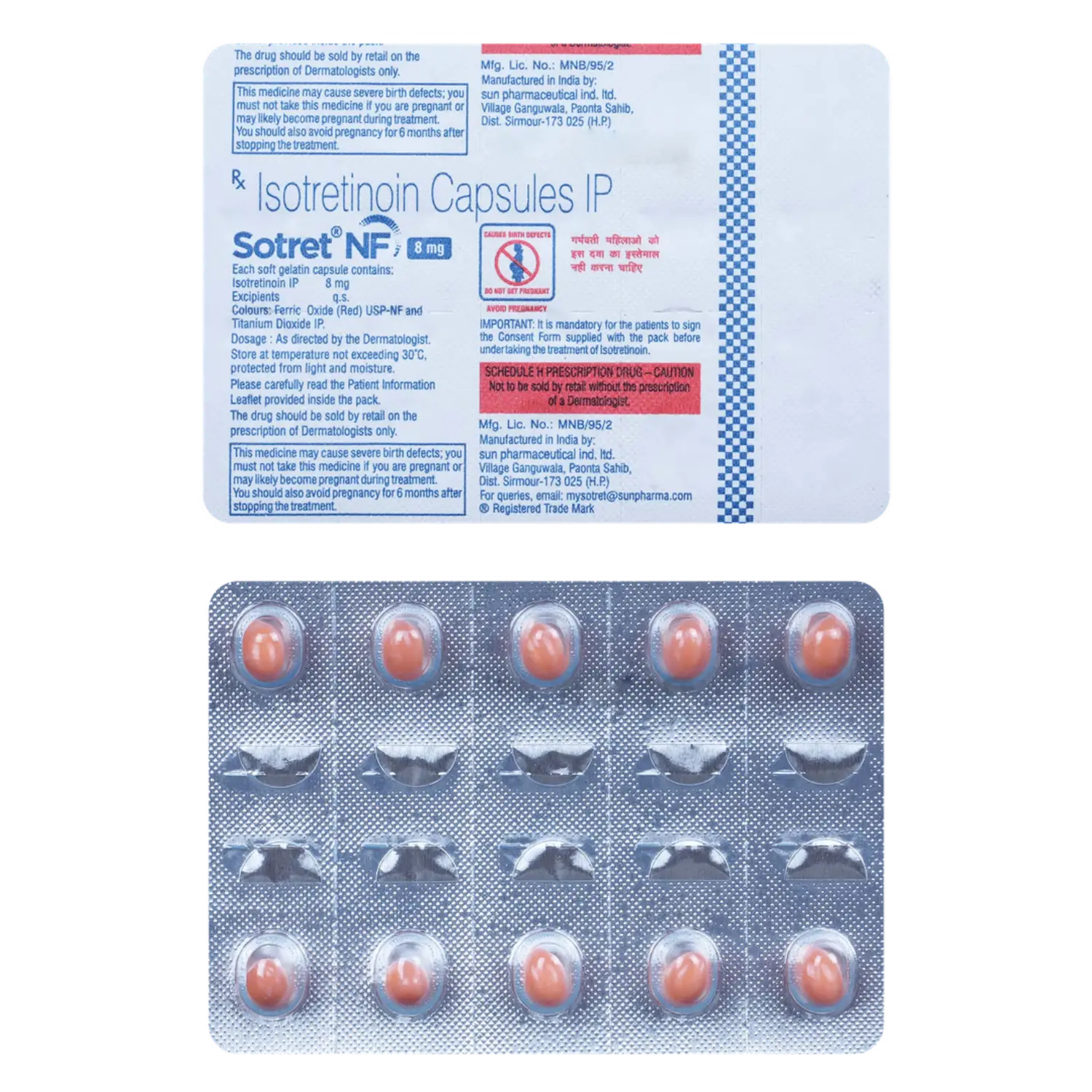 Sotret NF 8mg Capsule