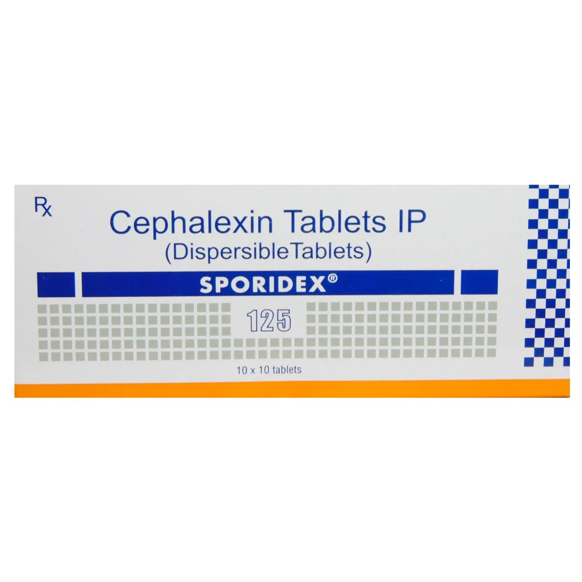 Sporidex 125 Tablet DT