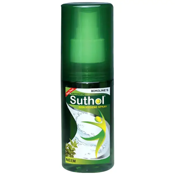 Boroline New Antiseptic Suthol Active Body Hygiene Spray Neem