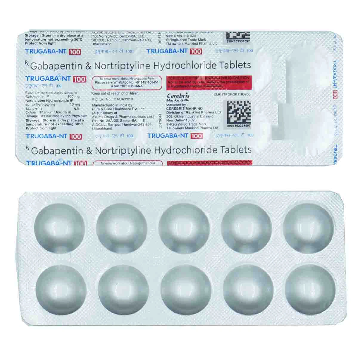 Trugaba-NT 100 Tablet