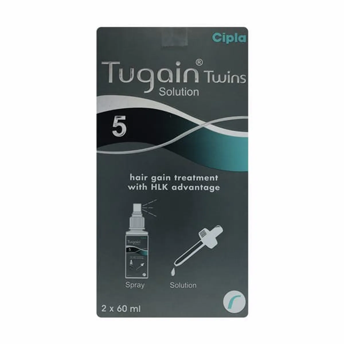 Tugain Twins 5 Solution (60ml Each)