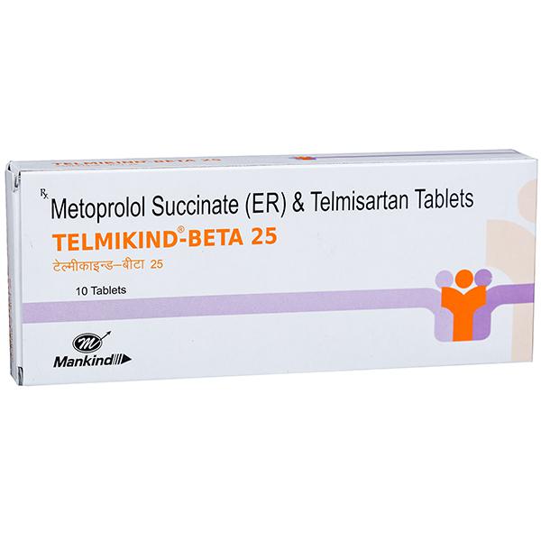 Telmikind Beta 40mg/25mg Tablet ER