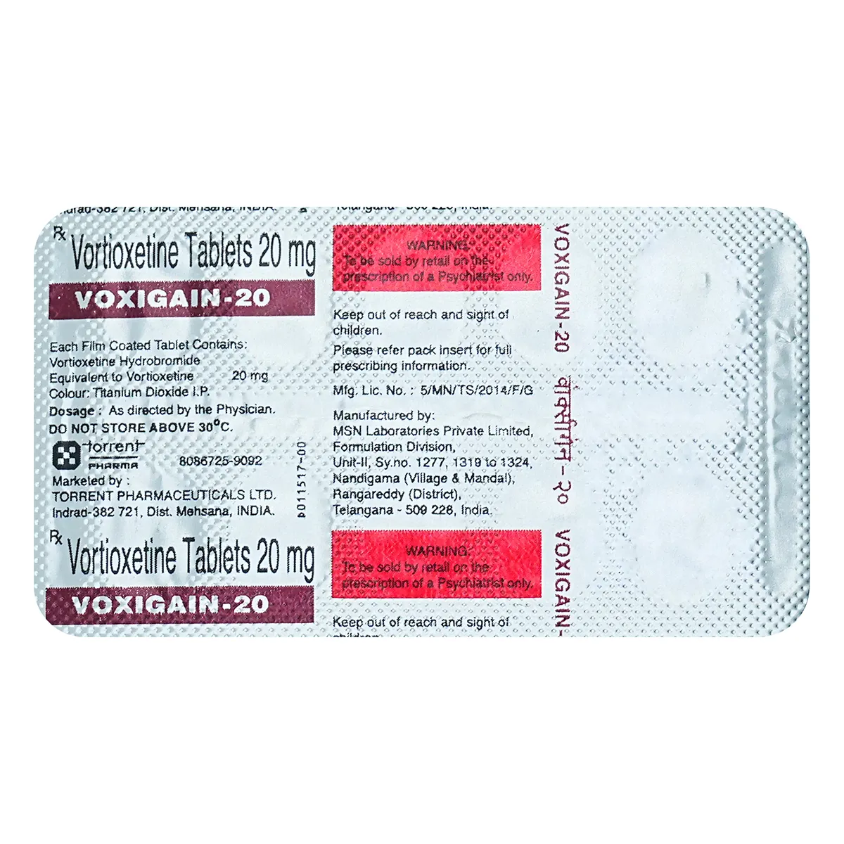 Voxigain 20 Tablet