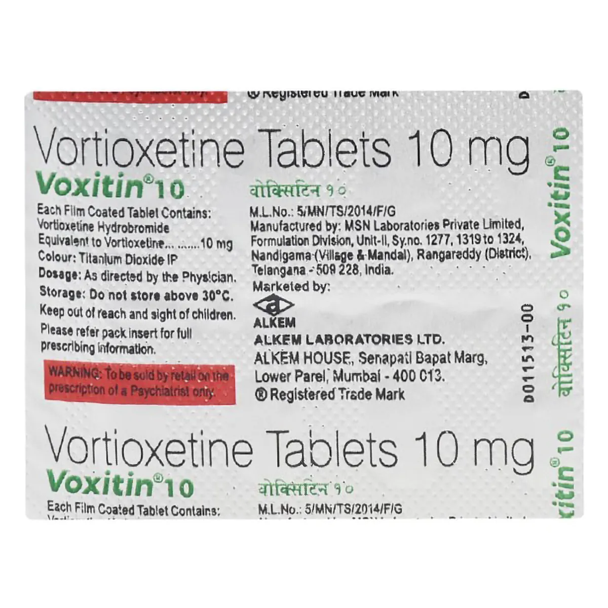 Voxitin 10 Tablet