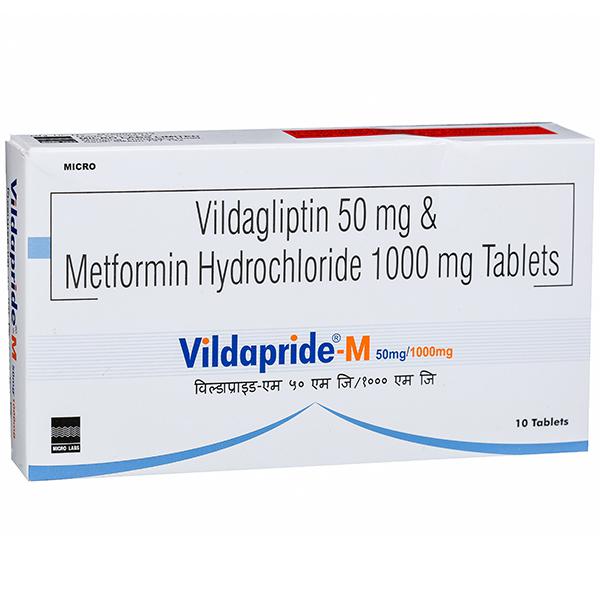 Vildapride M 1000mg/50mg Tablet