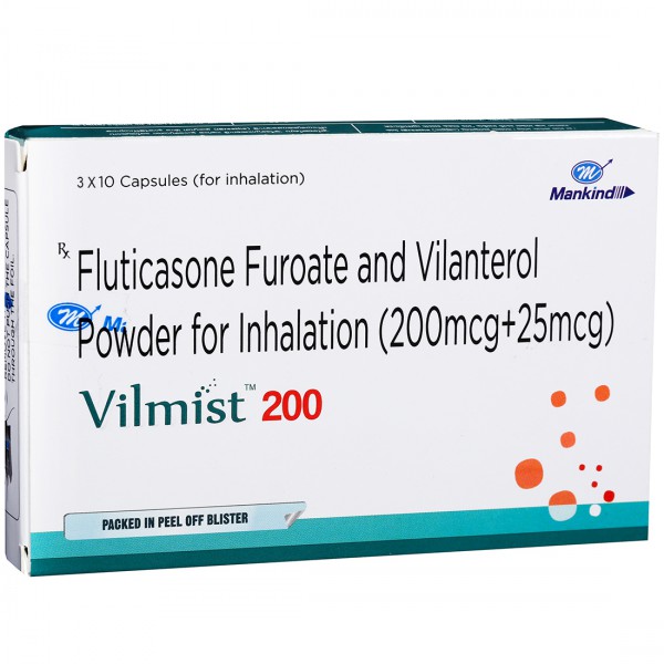 Vilmist 200mg/25mcg Capsule