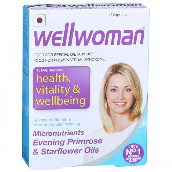 Wellwoman Health Supplement with Vitamins & Minerals | For Premenstrual Syndrome | Capsule