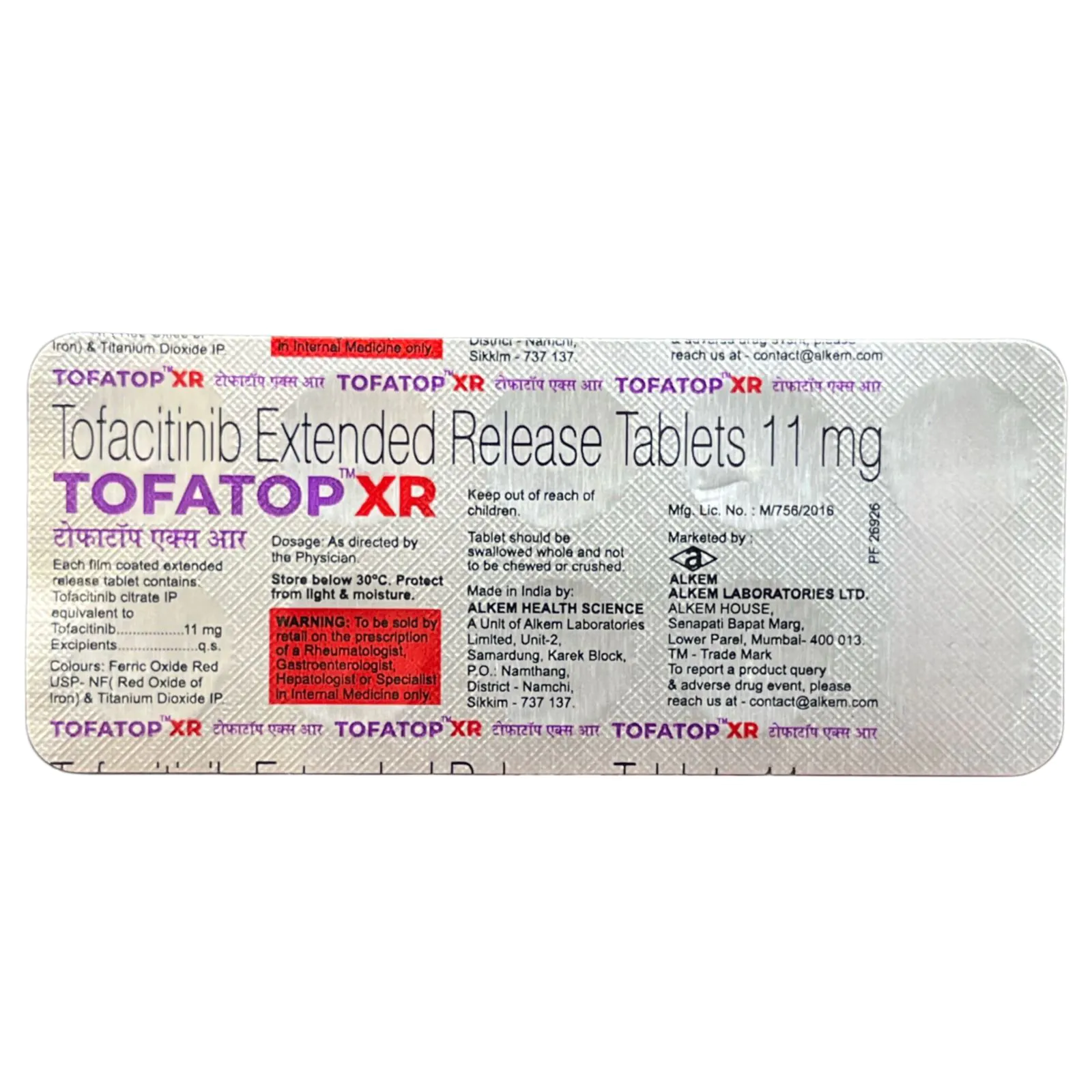 Tofatop XR Tablet