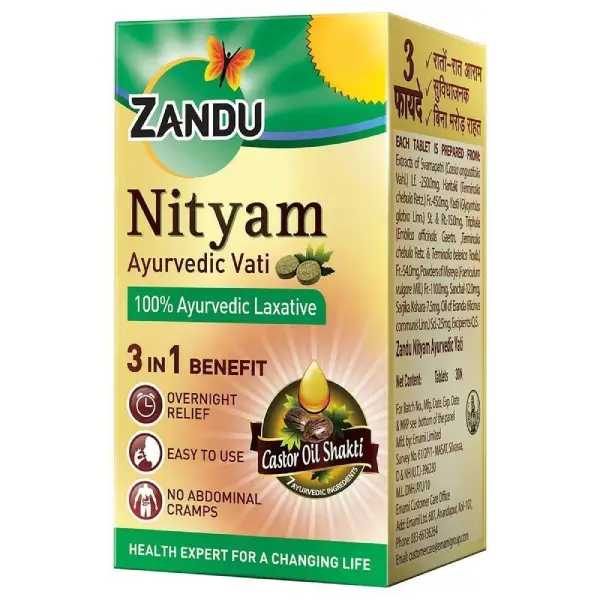 Zandu Nityam Tablet | Eases Constipation