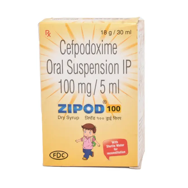 Zipod 100mg/5ml Dry Syrup