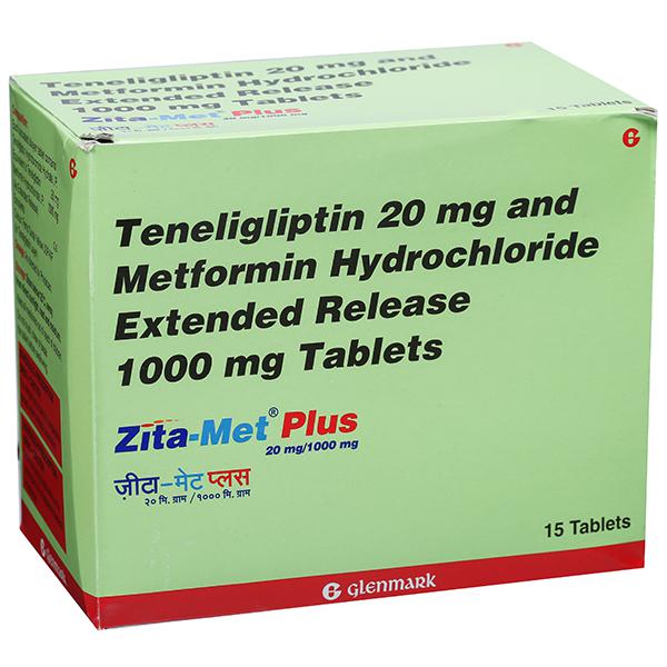 Zita-Met Plus 1000mg/20mg Tablet ER