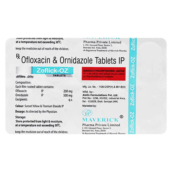 Zoflick OZ 200mg/500mg Tablet