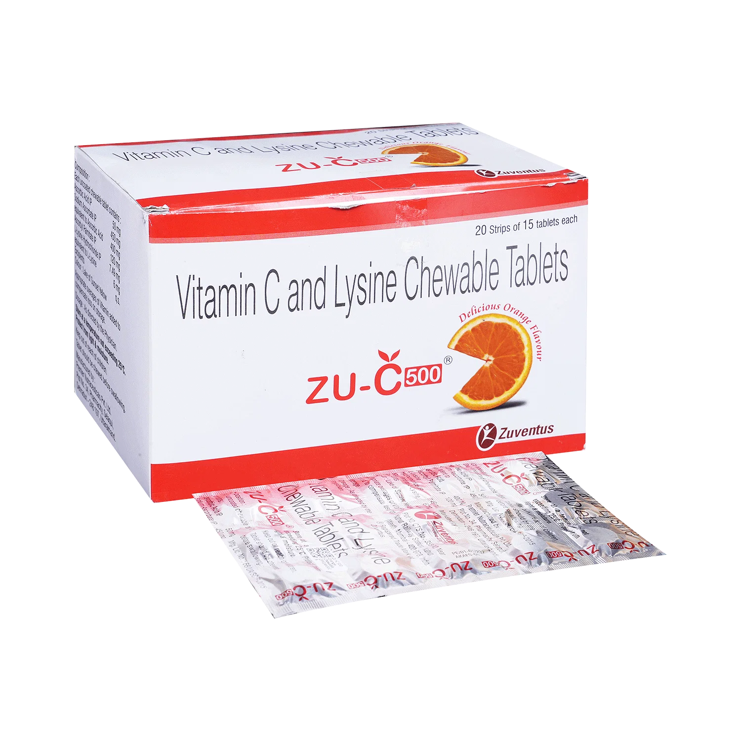 Zu-C 500 Orange Chewable Tablet