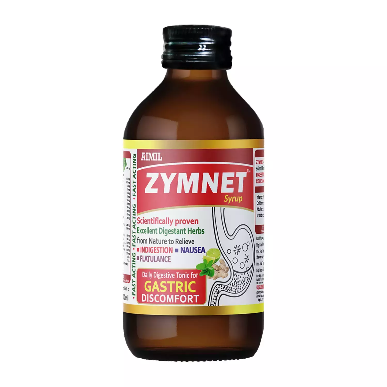 Aimil Zymnet Syurp | Daily Gastric Tonic for Gastric Discomfort Syrup 100ml