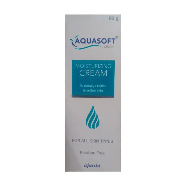 Aquasoft Moisturising Cream | Nourishes & Softens the Skin | For All Skin Types | Paraben-Free 60gm