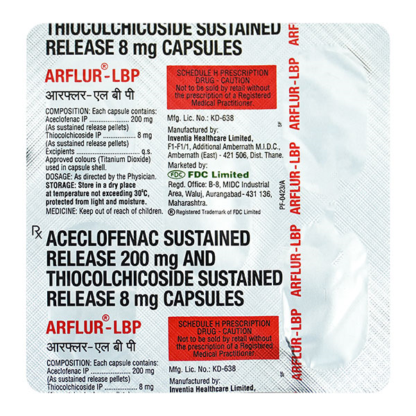 Arflur Lbp 200 mg/8 mg Capsule