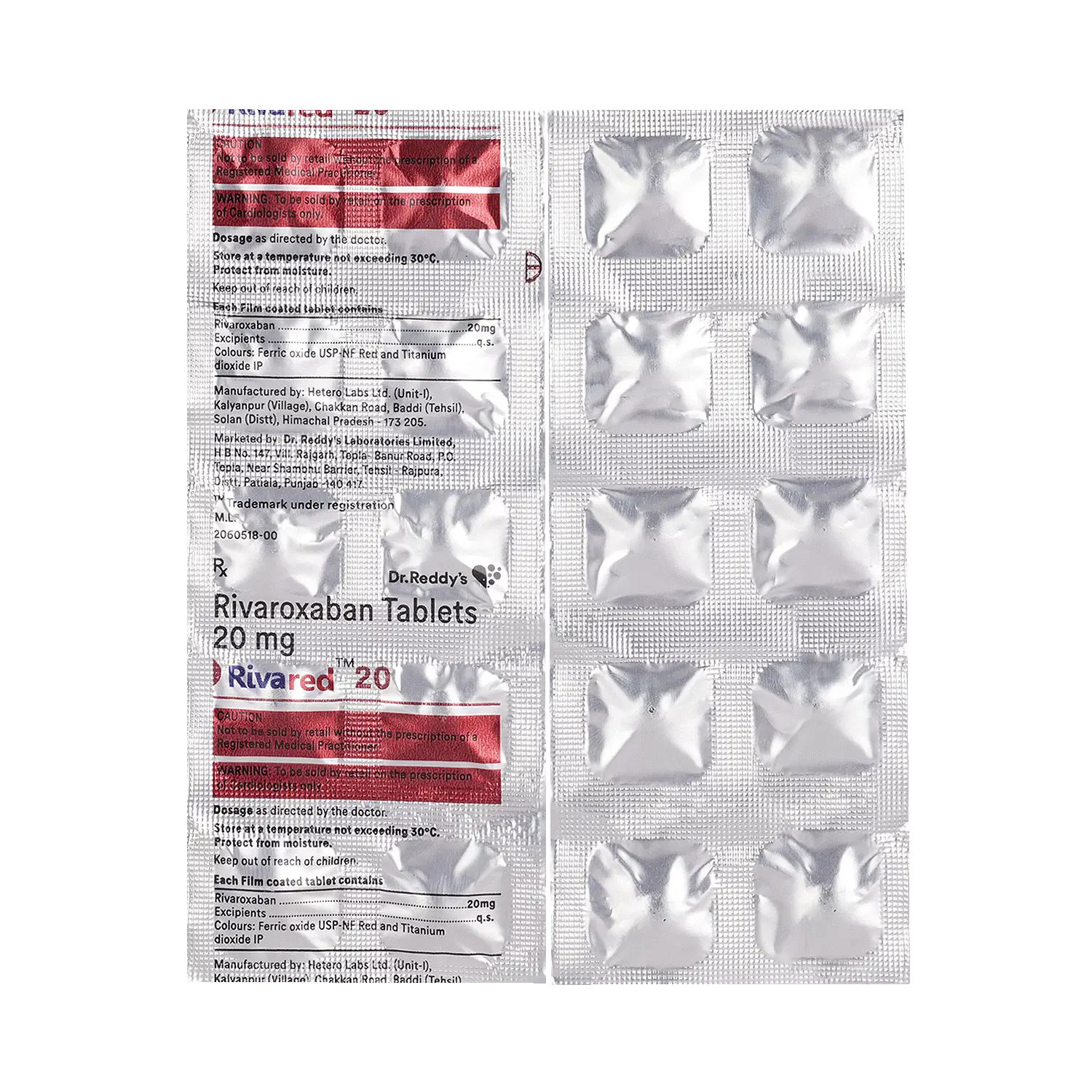 Rivared 20mg Tablet