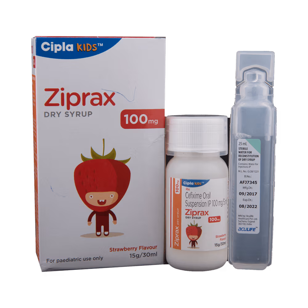 Ziprax 100mg Dry Syrup