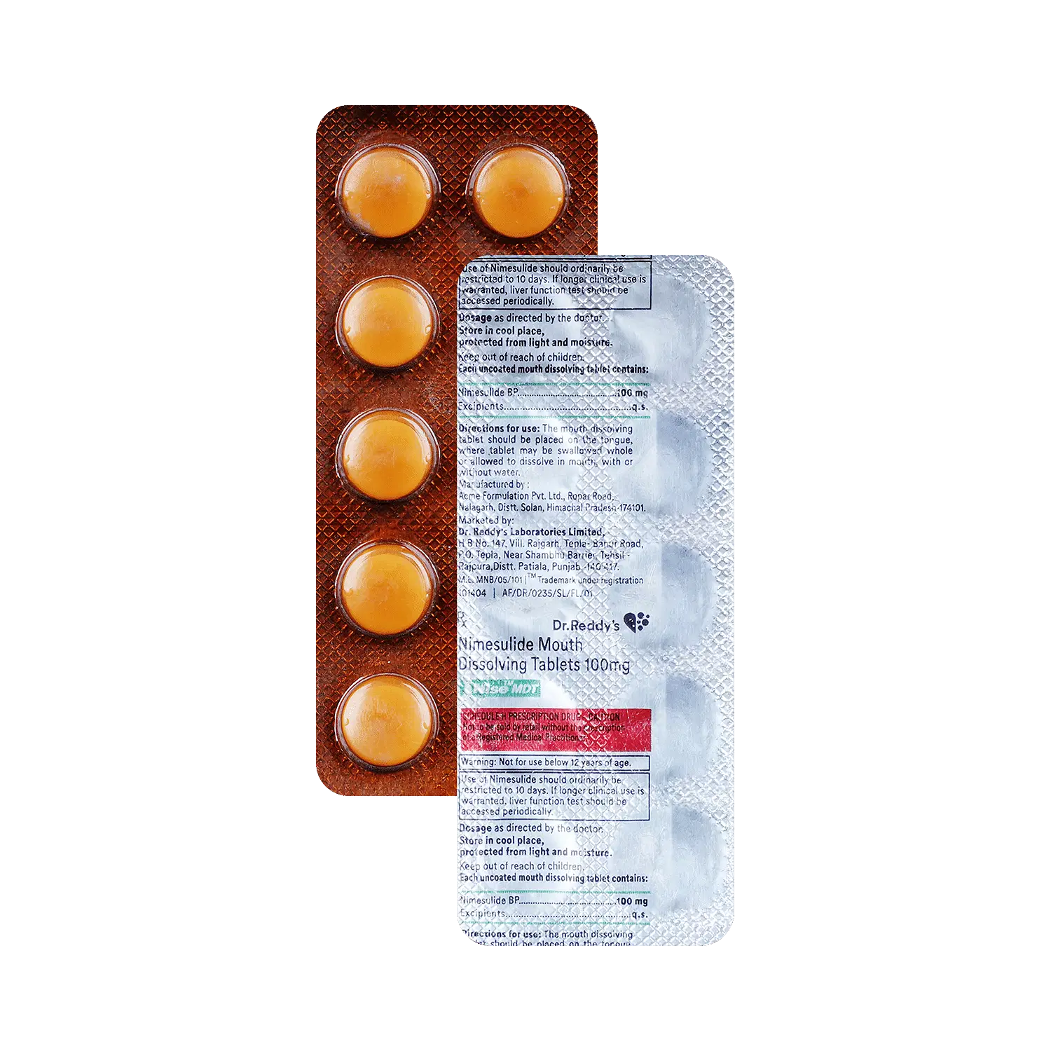 Nise Mdt 100mg Tablet MD