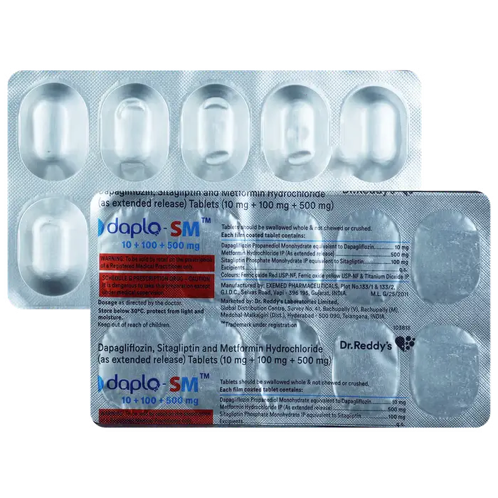 Daplo-SM 10mg/500mg/100mg Tablet ER