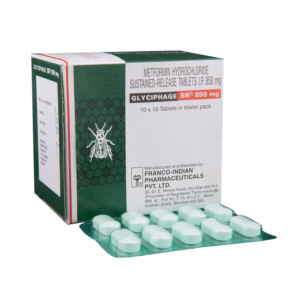 Glyciphage SR 850mg Tablet