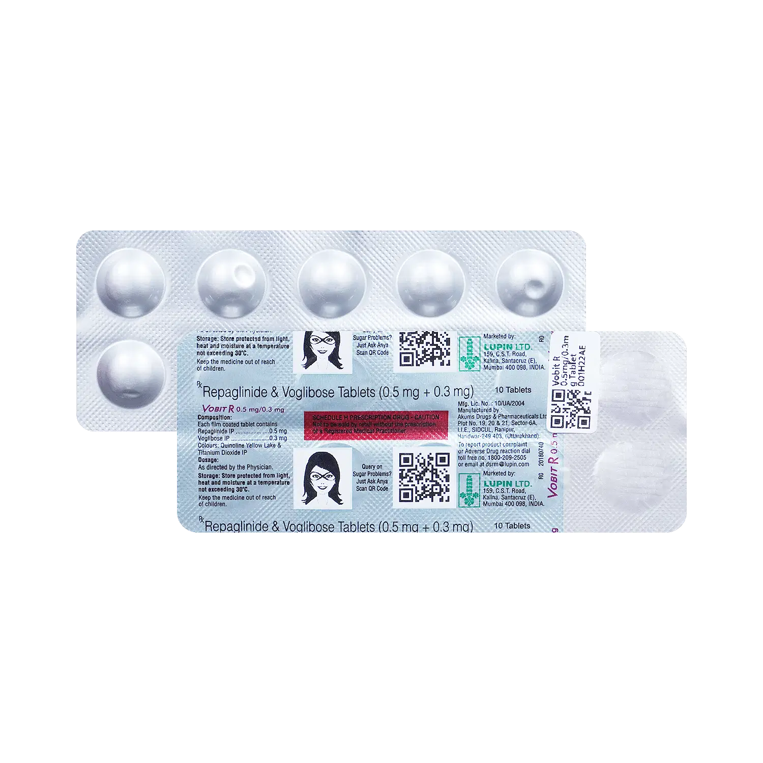 Vobit R 0.5mg/0.3mg Tablet