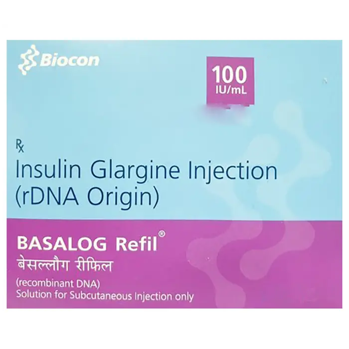 Basalog 100IU/ml Refill Cartridge 5x3ml