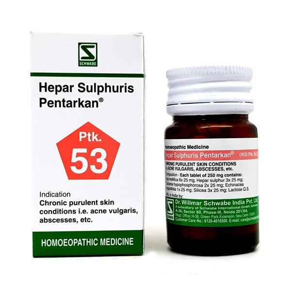 Dr Willmar Schwabe India Hepar Sulphuris Pentarkan Tablet