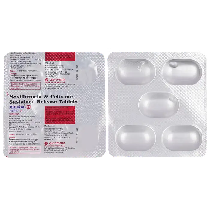 Milixim-M 400mg/400mg Tablet SR