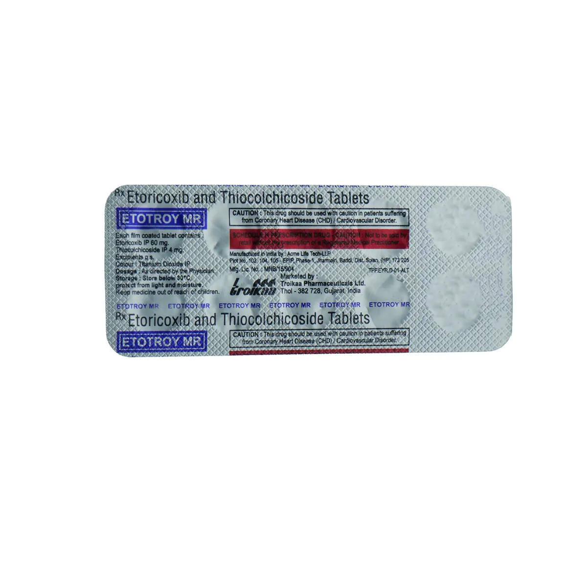 Etotroy MR 60mg/4mg Tablet