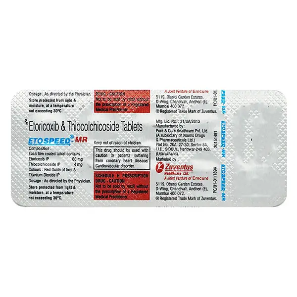 Etospeed MR 60mg/4mg Tablet