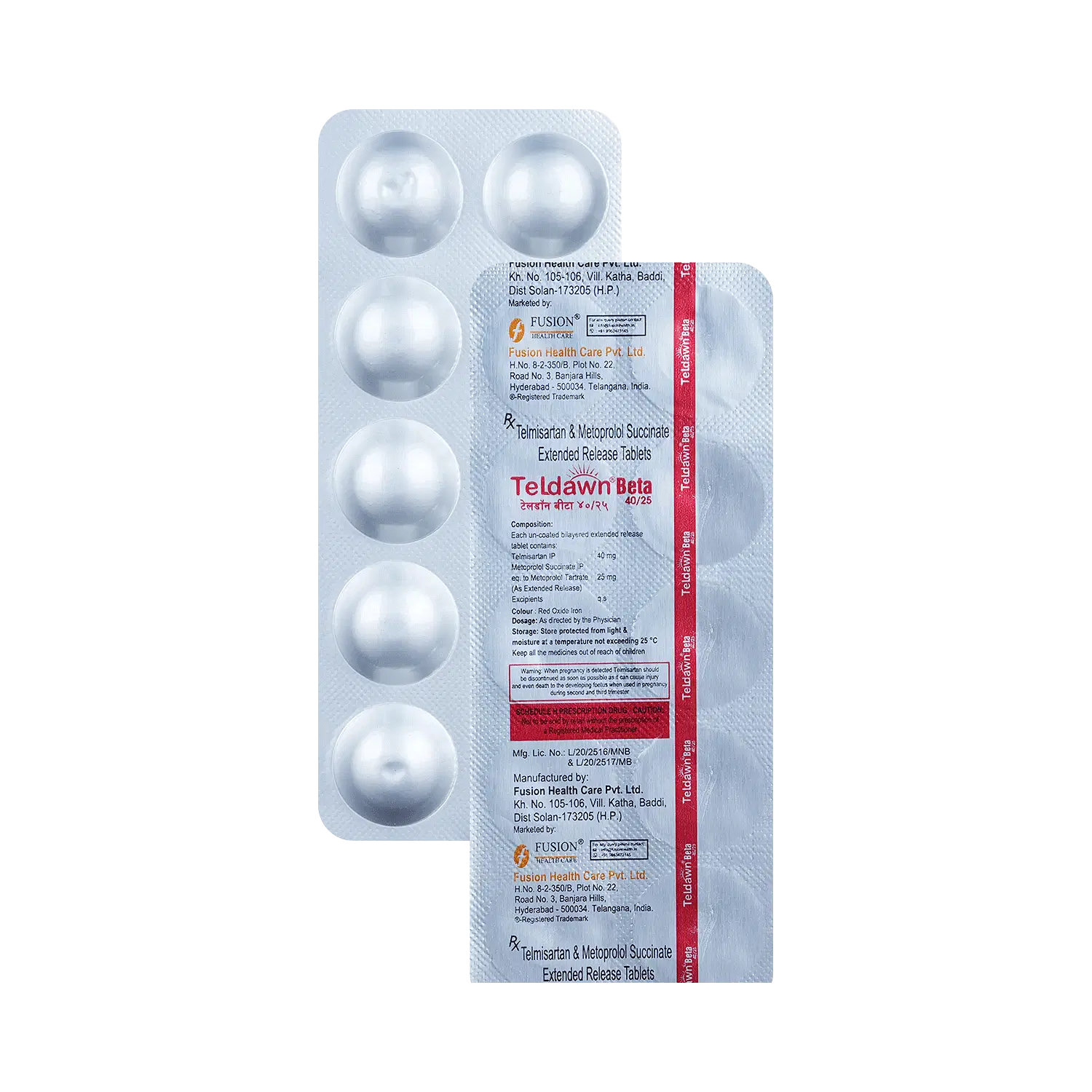 Teldawn Beta 40mg/25mg Tablet