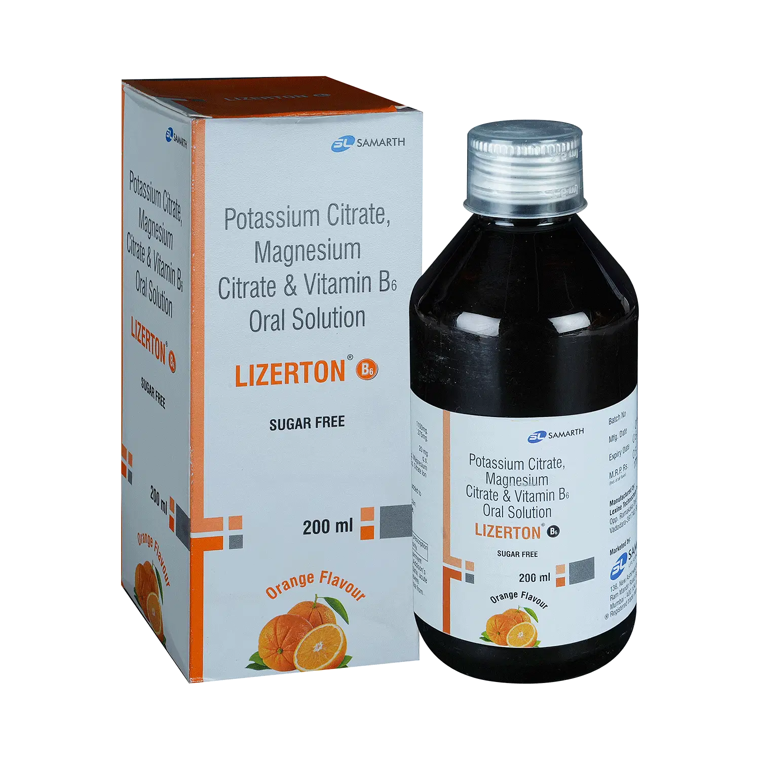 Lizerton B6 Oral Solution Orange Sugar Free