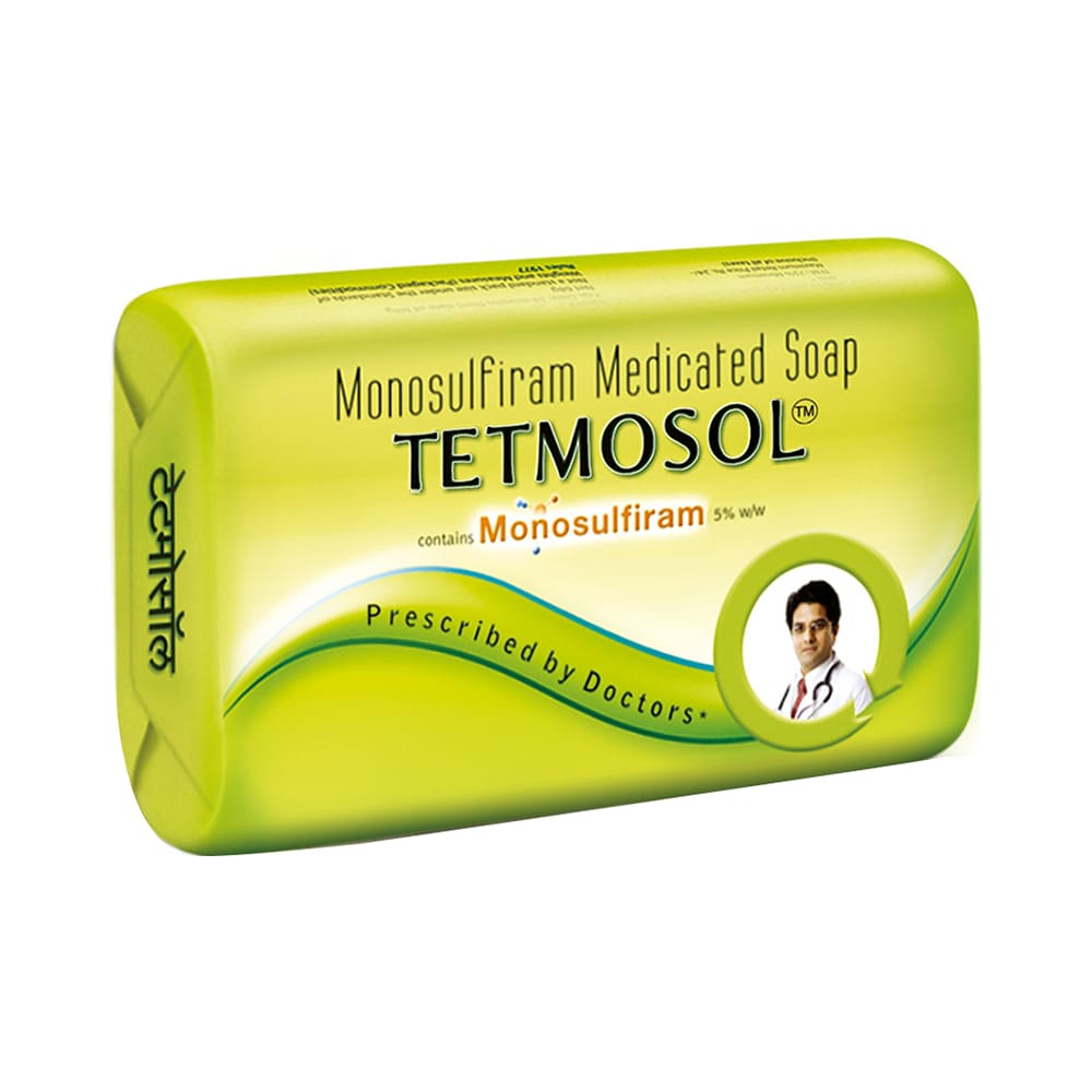 Tetmosol Medicated Soap with 5% Monosulfiram for Skin Infections