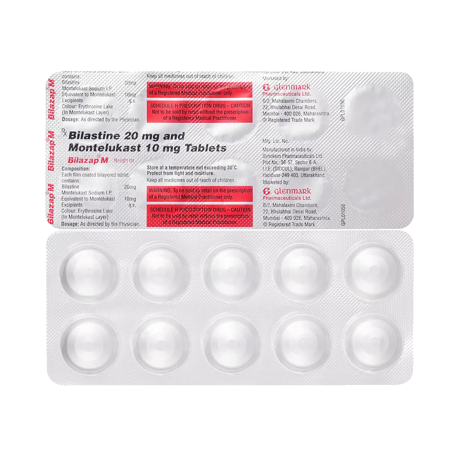 Bilazap M 20mg/10mg Tablet