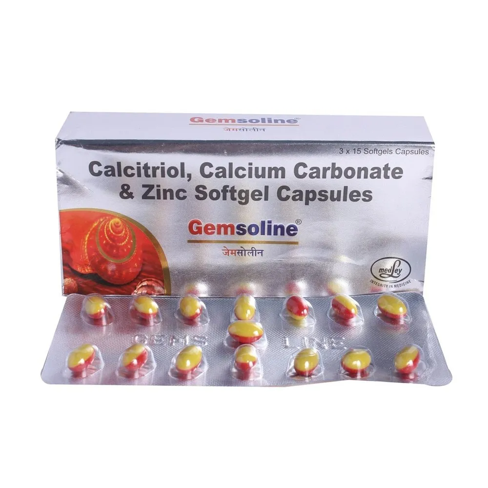 Gemsoline Soft Gelatin Capsule from Medley for Bone, Joint and Muscle Care