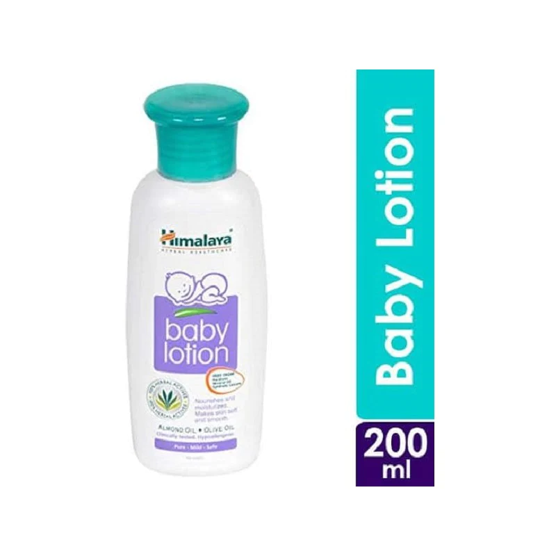 Himalaya Baby Lotion with Almond & Olive Oil | Nourishes & Moisturises Baby's Skin | Paraben-Free