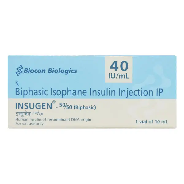 Insugen 50/50 Injection 40IU/ml