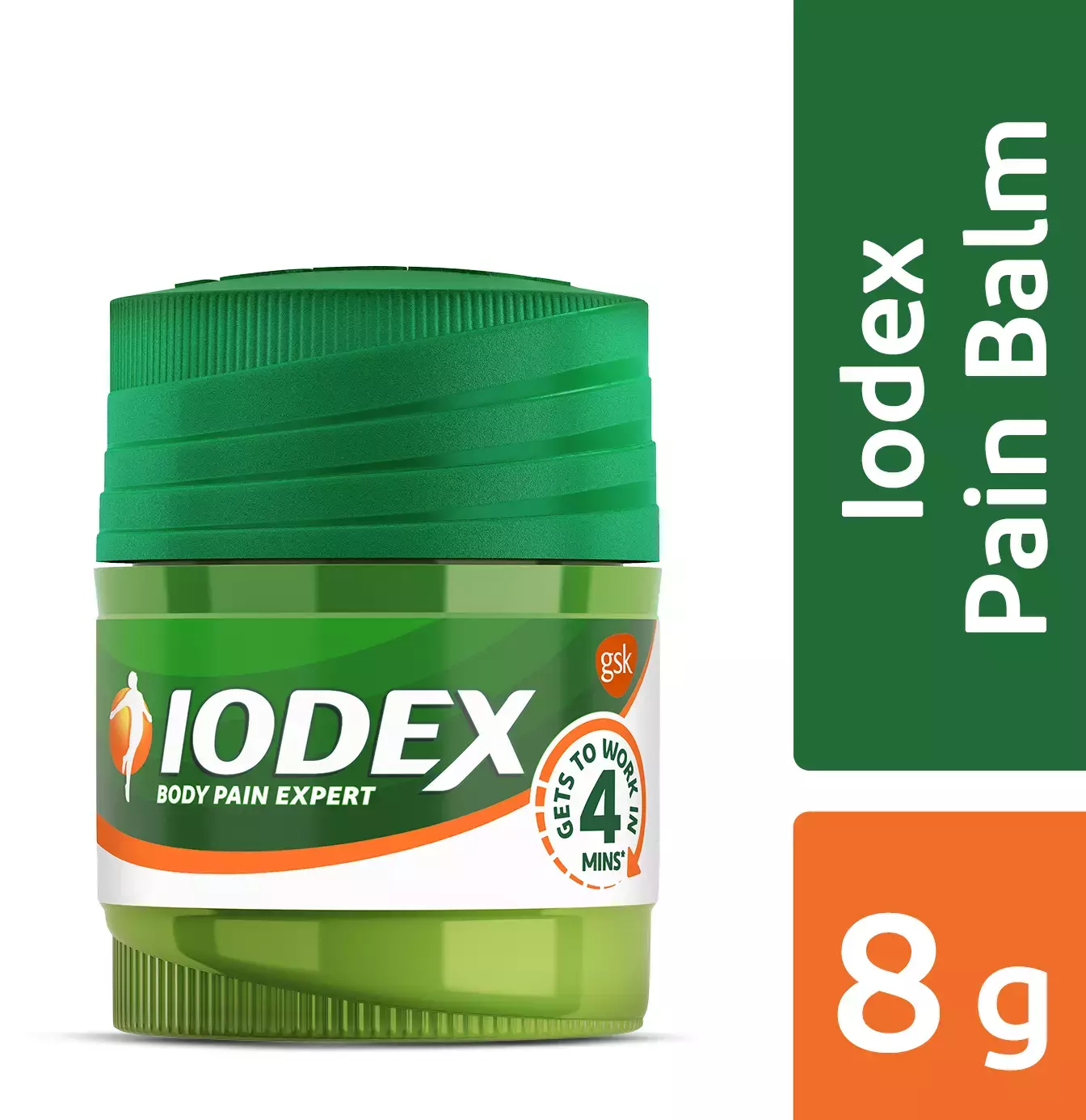 Iodex Balm | For Pain Relief From Headaches, Sprains, Neck, Shoulder, Joints, Back & Muscular Pain 8gm