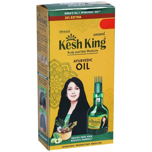 Kesh King Scalp and Hair Medicine Ayurvedic Oil | Reduces Hair Fall & Promotes New Hair Growth