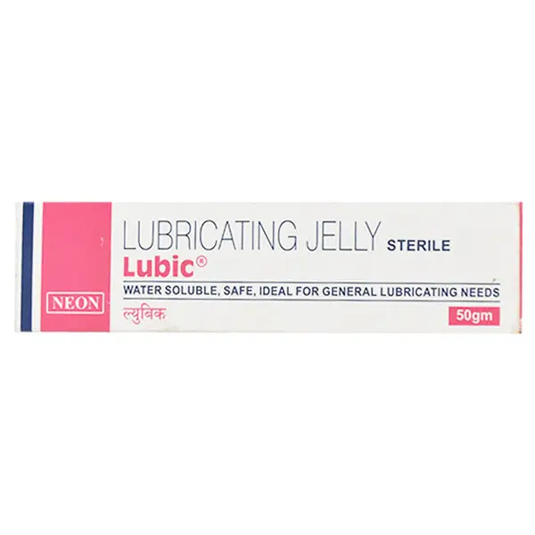 Lubic Lubricating Jelly Sterile for General Lubricating Needs | Water Soluble & Safe 50gm