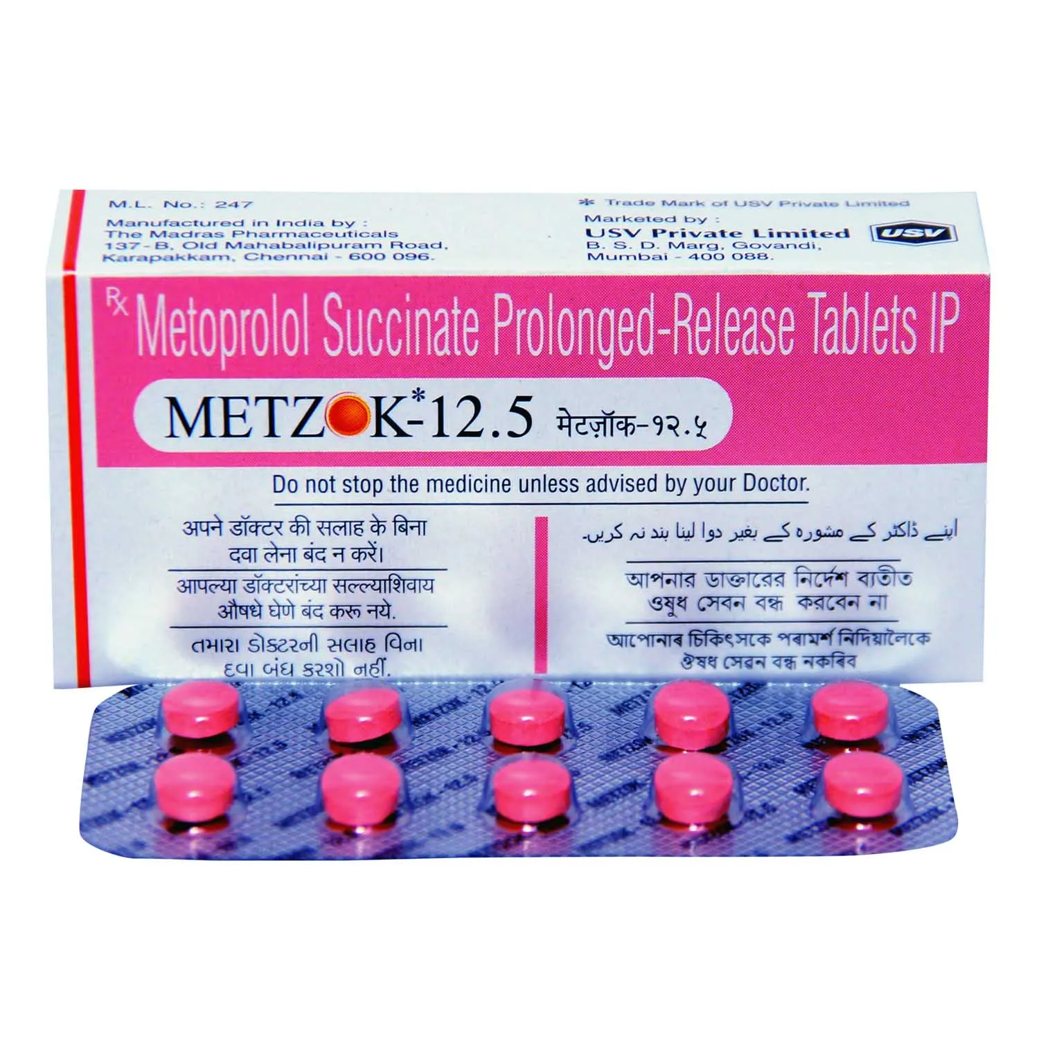 Metzok 12.5 Tablet PR