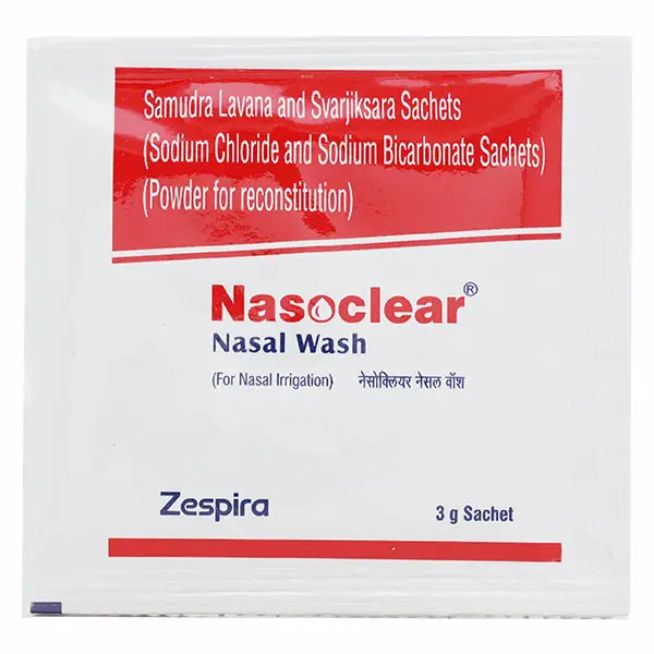 Nasoclear Nasal Wash Sachet for Nasal Irrigation (3gm Each)