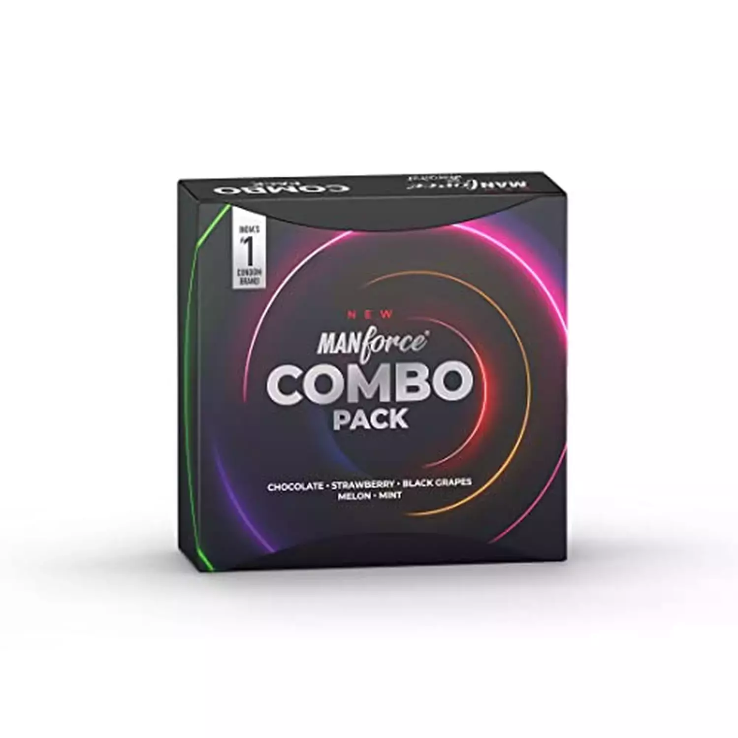 Manforce Wild Condom Combo Pack Chocolate, Strawberry, Black Grapes, Coffee, Melon